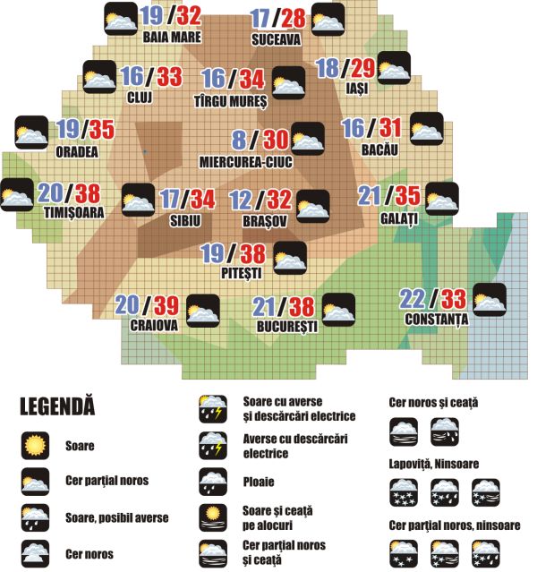 Prognoza meteo (26.06. - 27.06.2025)